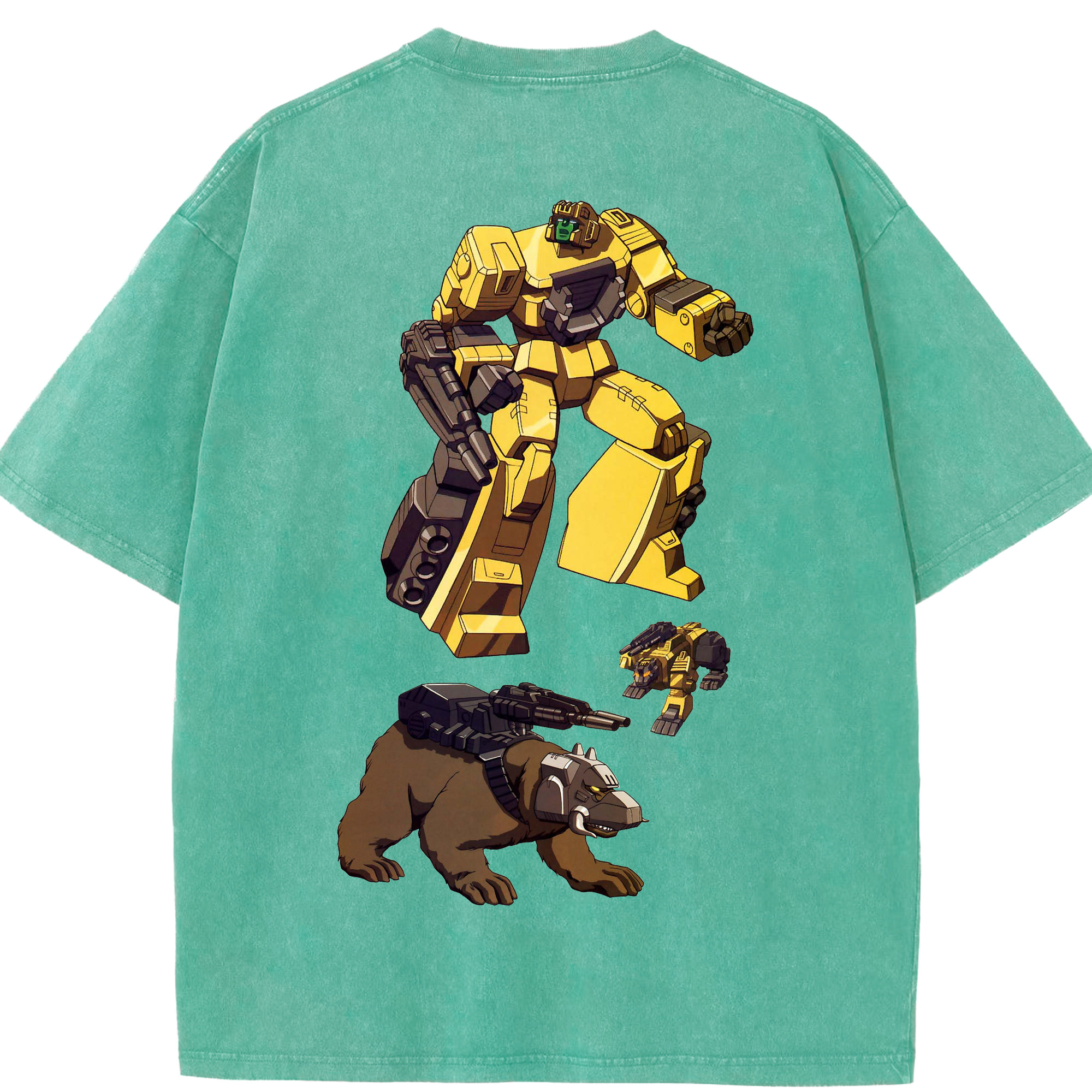 （画像用）  綿100% ヴィンテージ風 半袖Tシャツ（背面プリント）